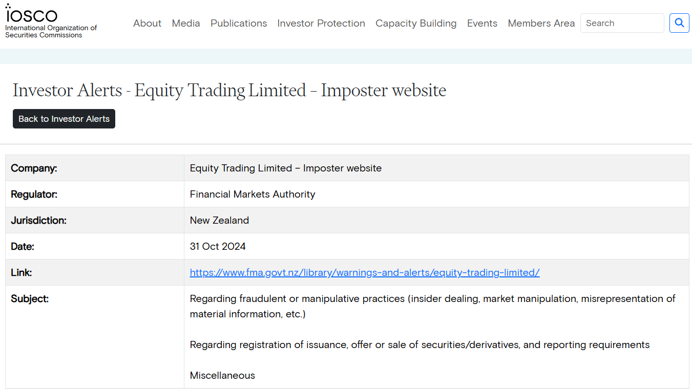 Equity Trading Limited Review