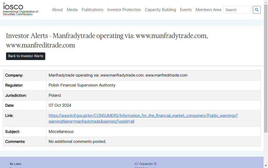 Manfradytrade Warning