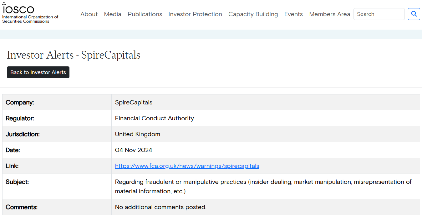 SpireCapitals Review