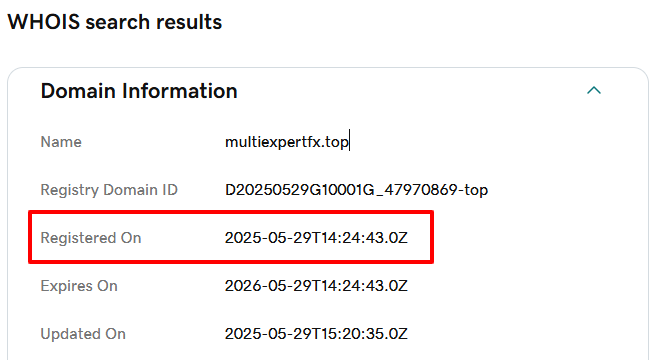 Multiexpertfx-DomainAge
