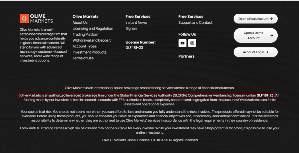 Olive-Markets-Licensed-and-Reliable-Forex-Company