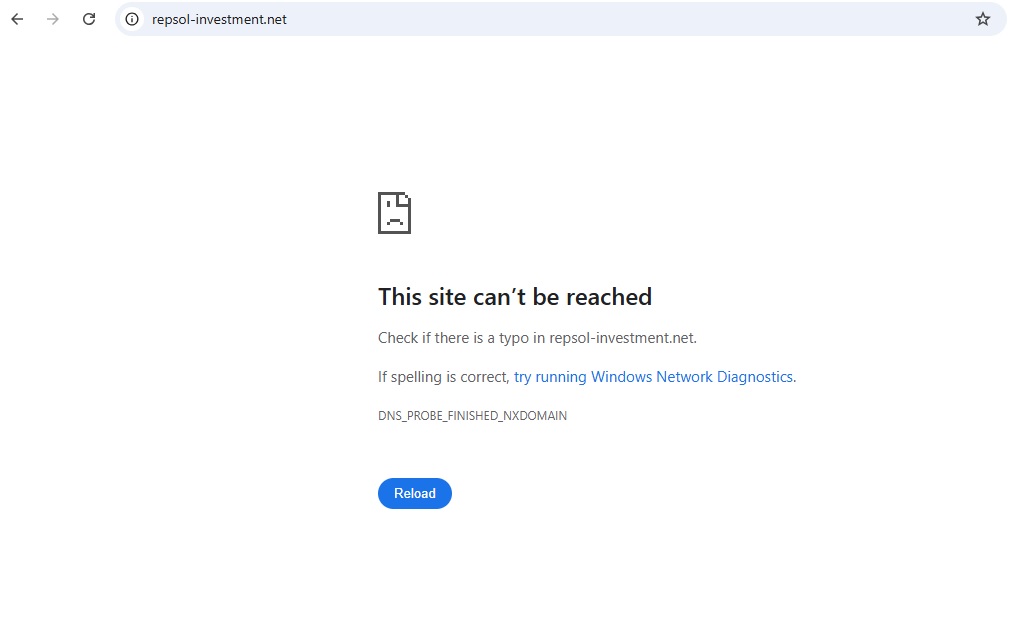 Repsol Investments Wesbite