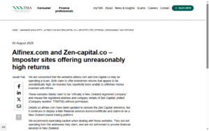 Alfinex-com Financial-Markets-Authority Warnings