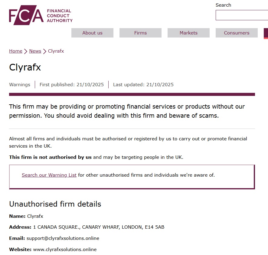 Clyrafx FCA