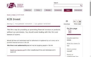 KCB-Invest-FCA Warnings