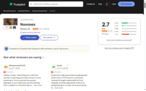Nuvonex-Reviews trustpilot