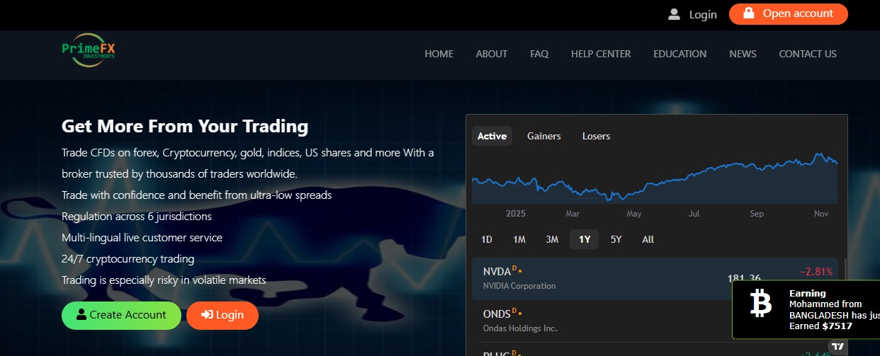 PrimeFxinvestments Review – Is This Platform Safe or a Scam?