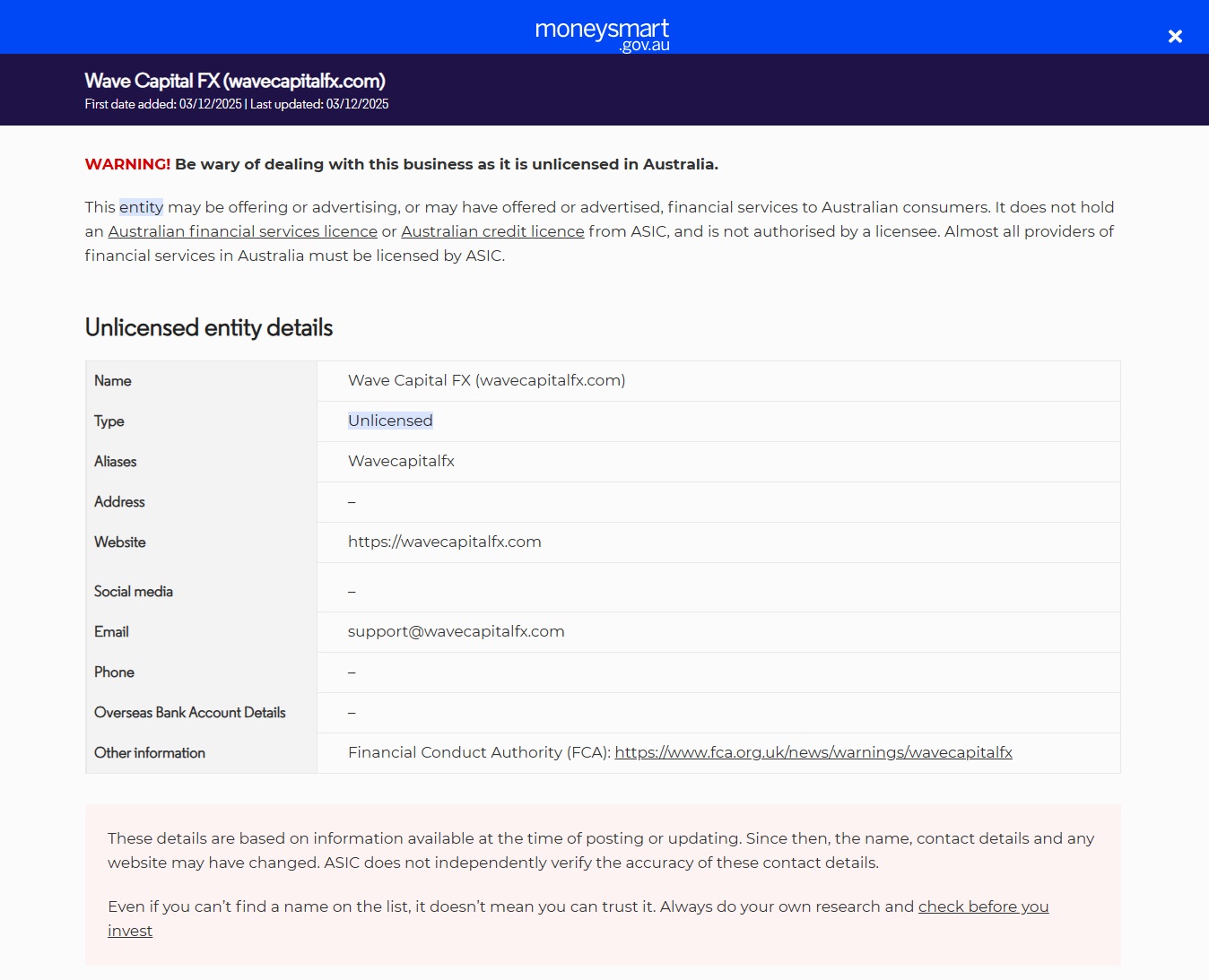 Investor-warning-Wave-Capital-FX-wavecapitalfx-com