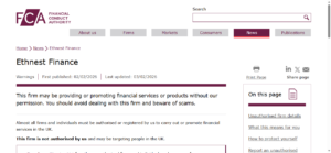Ethnest Finance _ FCA