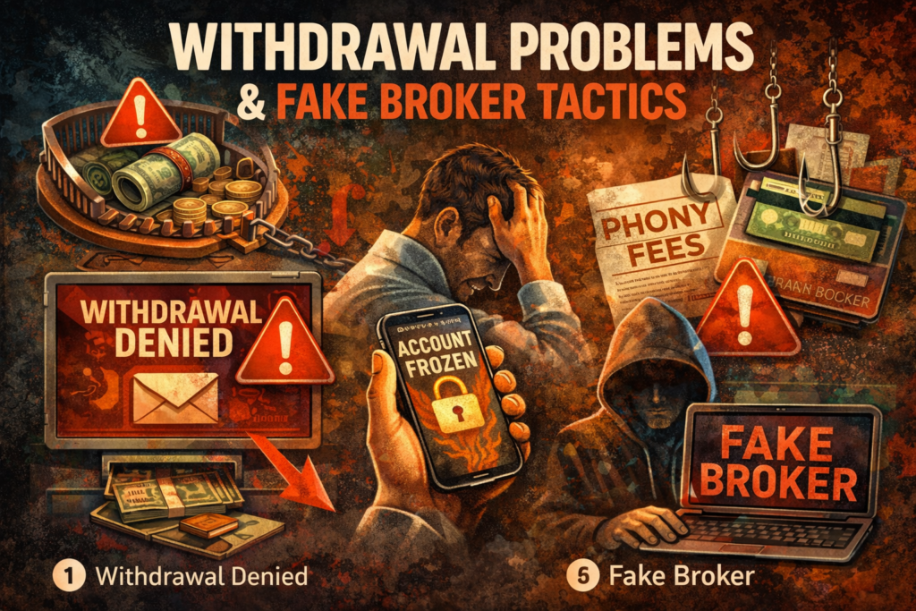 Withdrawal Problems & Fake Broker Tactics